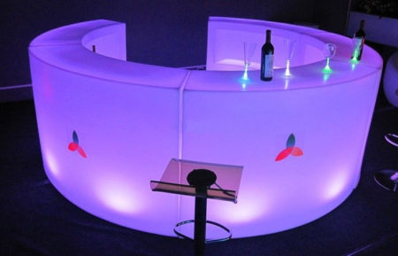 LED Round Bar Counter